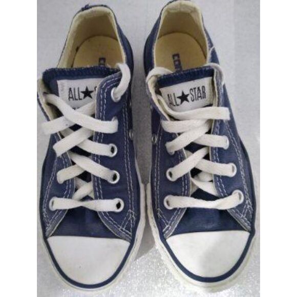 Converse Boys 12Y Chuck Taylor All Star 3J237 Low Top Kid Shoes Denim Blue - Picture 1 of 7